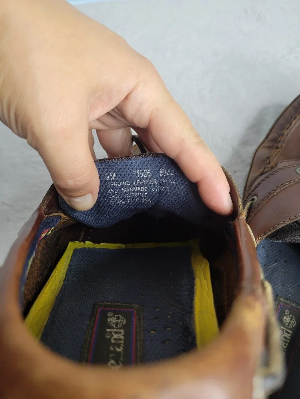 Timberland genuine leather